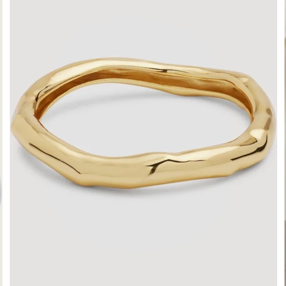 Alexis Bittar Gold Sculpted Organic Twist Bangle